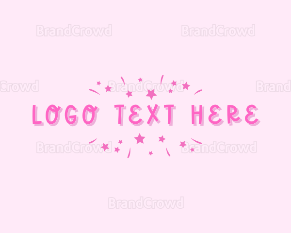 Pink Surprise Wordmark Logo