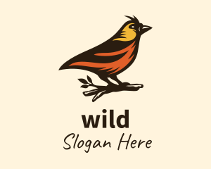 Tree Robin Bird Logo