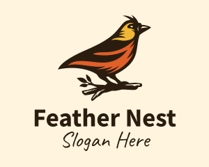 Tree Robin Bird logo design