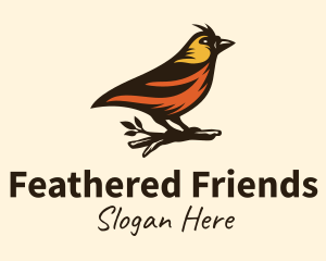 Tree Robin Bird logo design