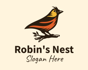 Robin - Tree Robin Bird logo design