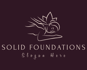 Physical Therapy - Lotus Flower Therapist logo design