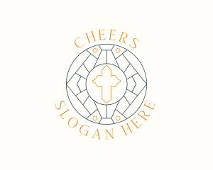 Preacher - Pastor Church Cross logo design