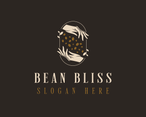 Coffee Bean Roaster Hands logo design