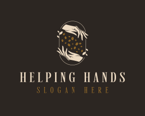 Hands - Coffee Bean Roaster Hands logo design