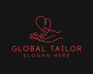 Hand Heart Care logo design