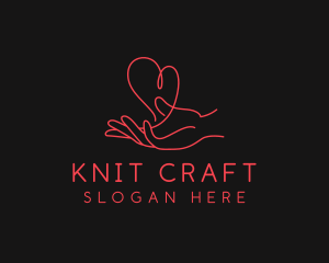 Hand Heart Care logo design