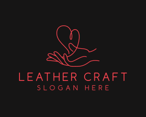 Hand Heart Care logo design