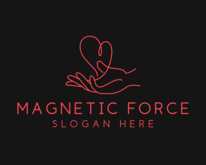 Hand Heart Care logo design