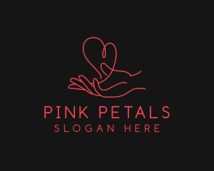 Hand Heart Care logo design