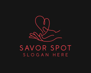 Hand Heart Care logo design