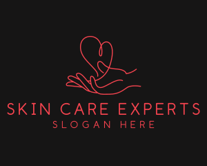 Hand Heart Care logo design