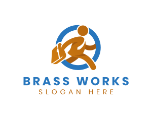 Employee Work Businessman logo design