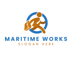 Employee Work Businessman logo design