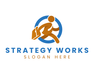 Employee Work Businessman logo design