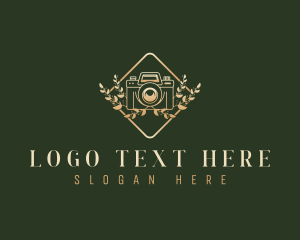 Foliage - Camera Lens Photography logo design