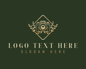 Nature - Camera Lens Photography logo design