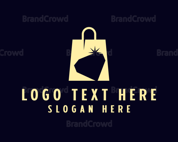 Jewelry Diamond Shopping Bag Logo