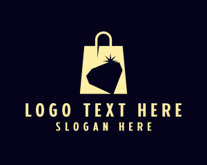 Jewelry Diamond Shopping Bag  Logo