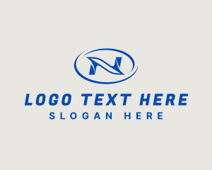 Logistics - Digital Agency Letter N logo design