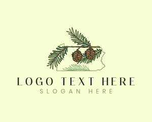 Pine Cones - Hemlock Pine Pennsylvania logo design