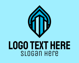 Urban - Blue Realty Company logo design