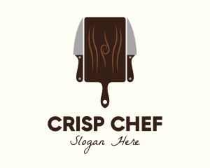 Chopping Board Knife logo design