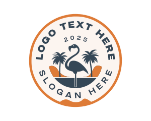 Tourism - Bird Flamingo Tourism logo design
