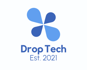 Drop - Water Drops Petals logo design