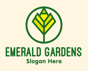 Nature Flower Garden logo design