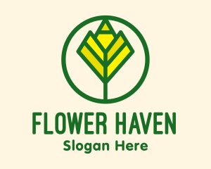 Nature Flower Garden logo design