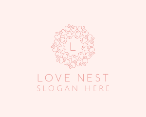 Love Hearts Valentine logo design