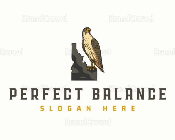 Peregrine Falcon Idaho Logo