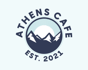 Alpine Mountain Peak logo design