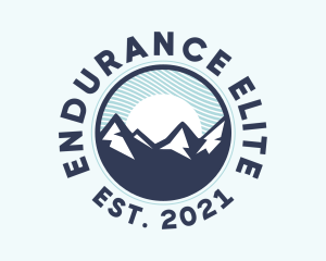 Alpine Mountain Peak logo design