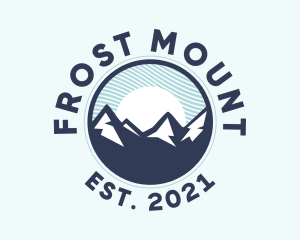 Alpine Mountain Peak logo design