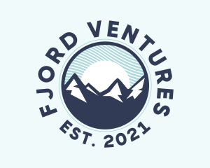 Fjord - Alpine Mountain Peak logo design