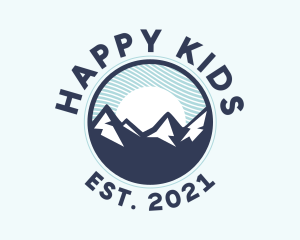 Alpine Mountain Peak logo design