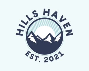 Hills - Alpine Mountain Peak logo design