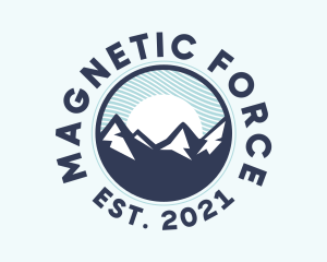 Alpine Mountain Peak logo design