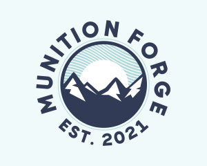 Alpine Mountain Peak logo design