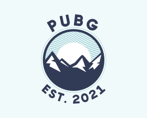 Hiking - Alpine Mountain Peak logo design