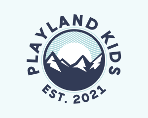 Alpine Mountain Peak logo design