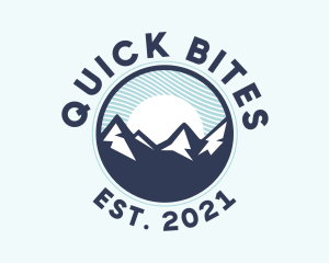 Alpine Mountain Peak logo design