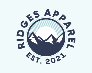 Alpine Mountain Peak logo design