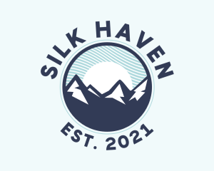 Alpine Mountain Peak logo design