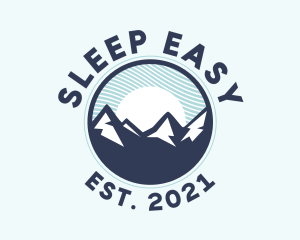 Alpine Mountain Peak logo design