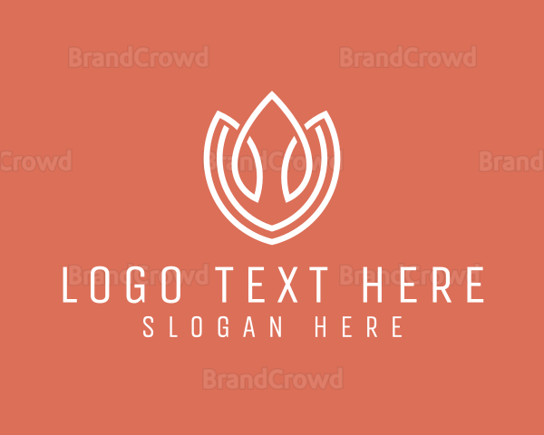 Elegant Tulip Flower Logo