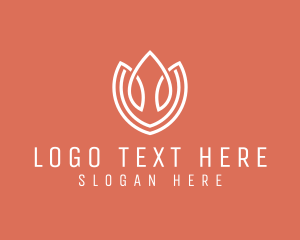 Elegant Tulip Flower logo design