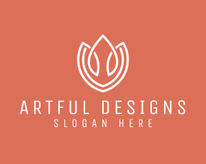 Elegant Tulip Flower logo design